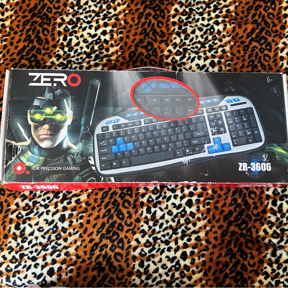 ZR-3606 Gaming Keyboard - Black and Blue